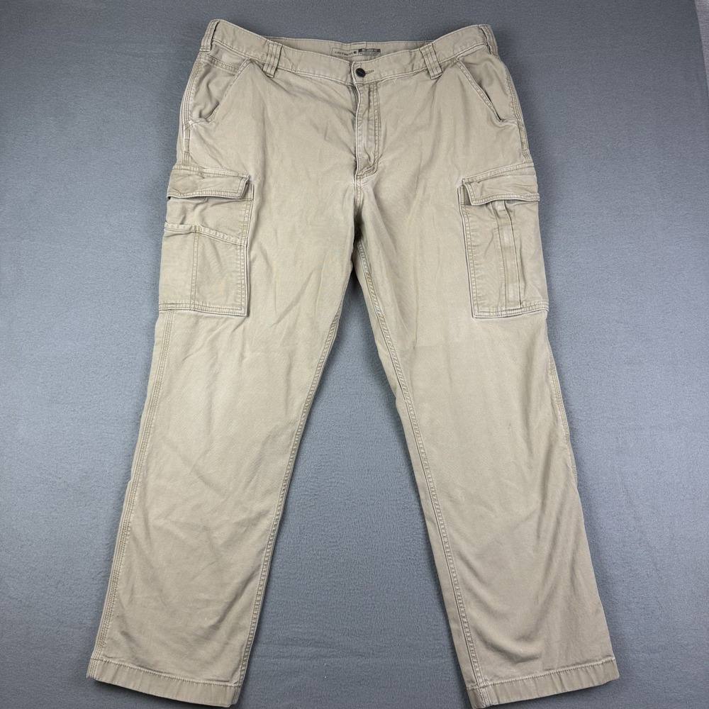 Carhartt Rugged Flex Relaxed Fit Work Pants Mens 38x30*‎ Beige Tan BN3574-M